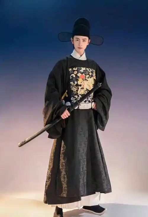 原来汉服也很适合男人穿,儒雅又帅气_圆领_男生_气质