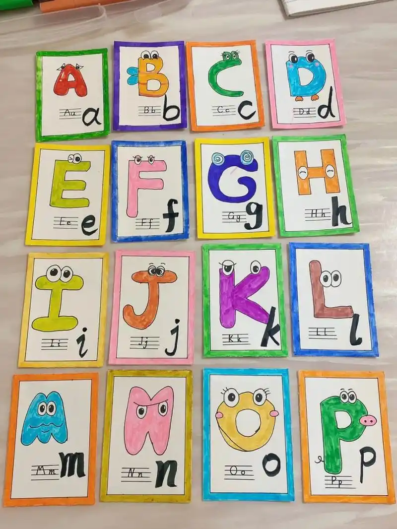 三年级英语26个字母卡片怎么做好看?