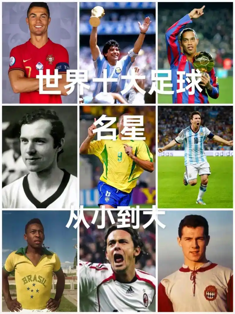世界十大足球明星排名,马拉多纳仅排第二,第一名你绝对想不到@ - 抖音