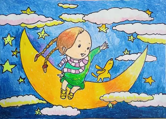 童真的笑脸,真情理智的画作