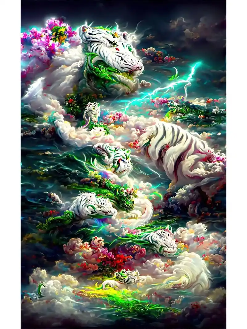 图文伙伴计划 .龙虎吉祥如意,##壁纸  - 抖音