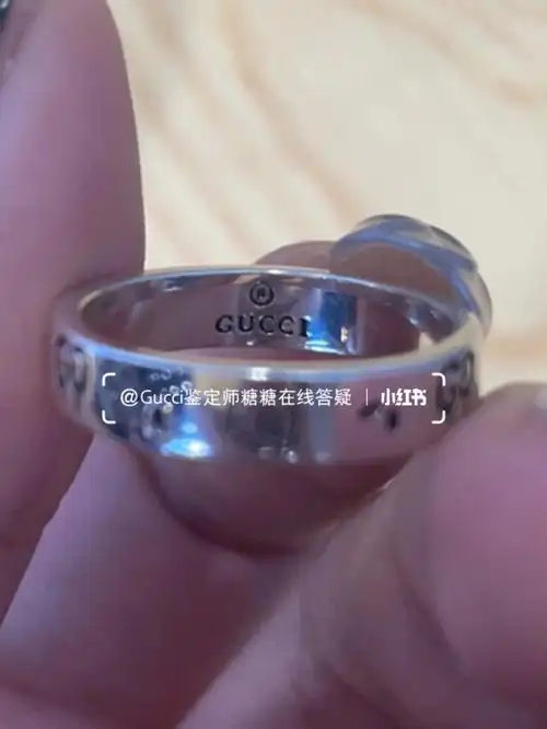 gucci戒指真假鉴定仿品范例分享已鉴定