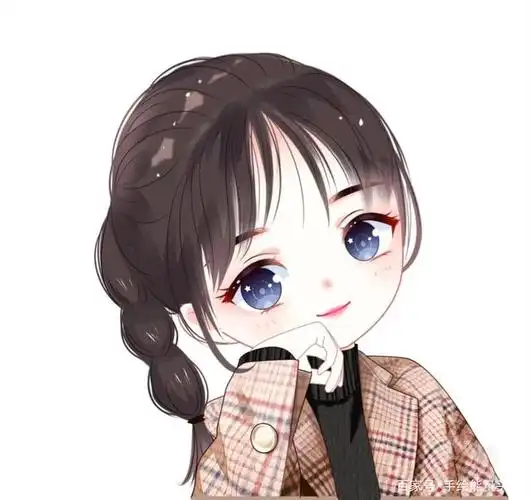 可爱又时尚的漫画风格女生微信头像!