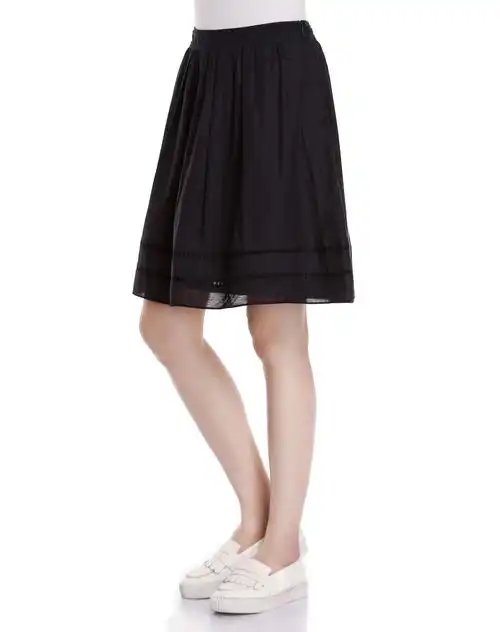 蓝黑色时尚简约中裙