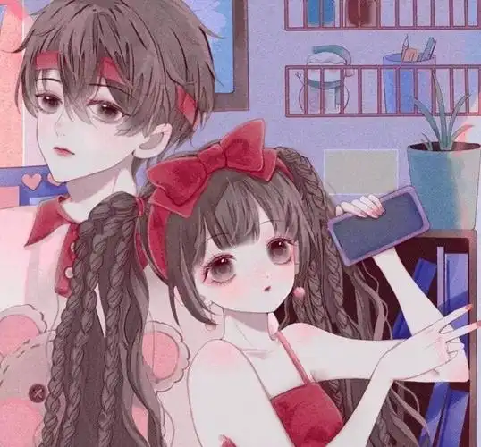 ins爱你我不会后悔的优质动漫情侣头像