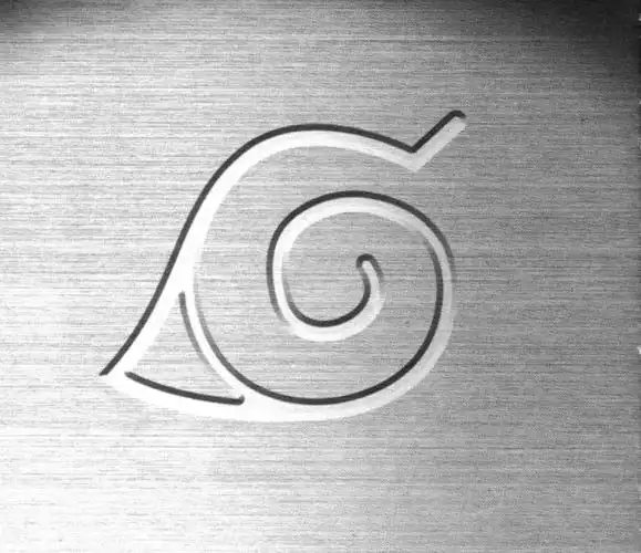 寻一张火影木叶标志图片要黑色的