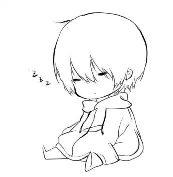 【黑白线稿】q版小可爱动漫线稿素材