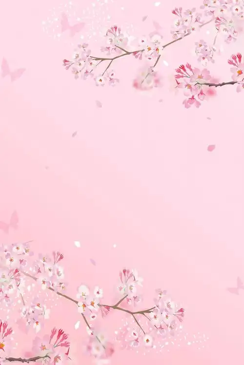 浪漫唯美樱花季素材背景