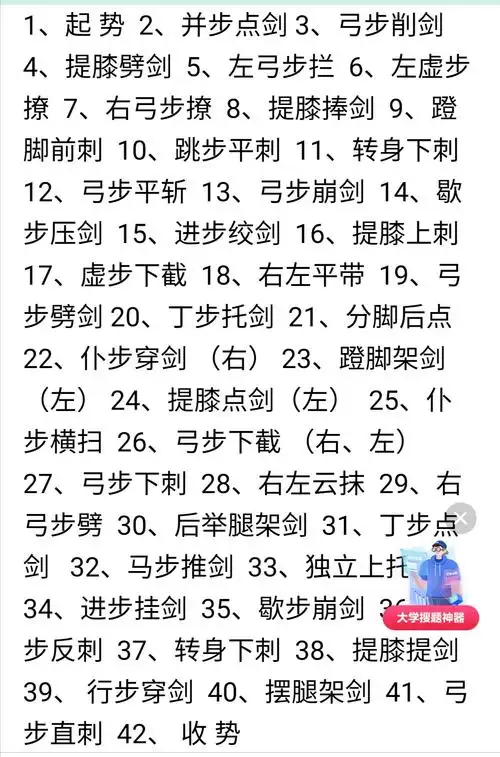 演练42式太极剑～备课