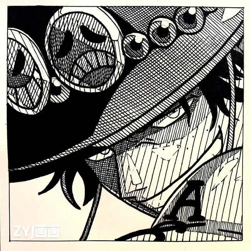 【海贼王系列】火拳艾斯头像手绘过程,规格20cm x 20c - 抖音