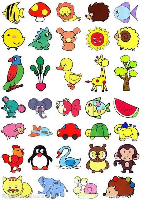 简笔画卡通色彩