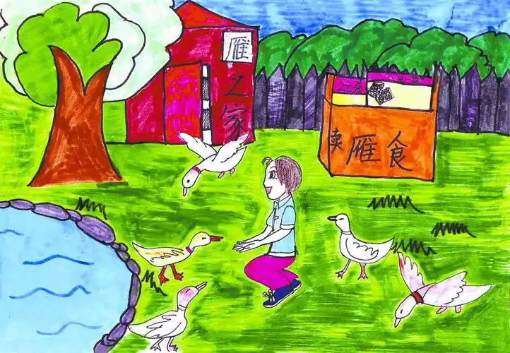 去爱他的父母,爱别人,关心弱者,学会和动物,大自然和谐相处