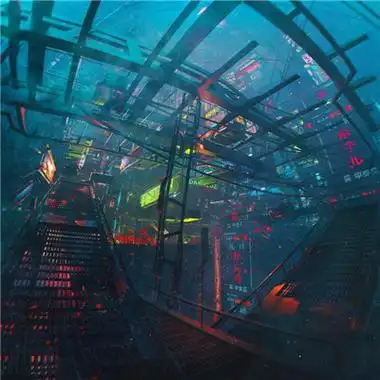 一组赛博朋克风超酷炫的ins微信头像