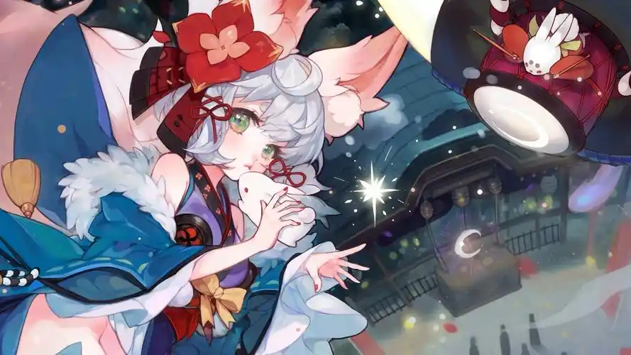 漫画高清壁纸-阴阳师壁纸 追月神壁纸桌面