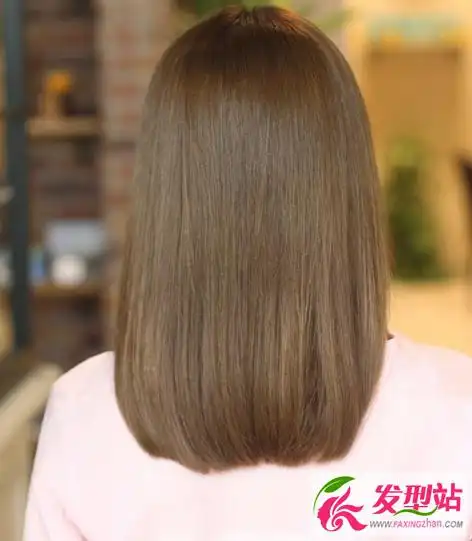 深咖色染发发型深棕色头发效果图片