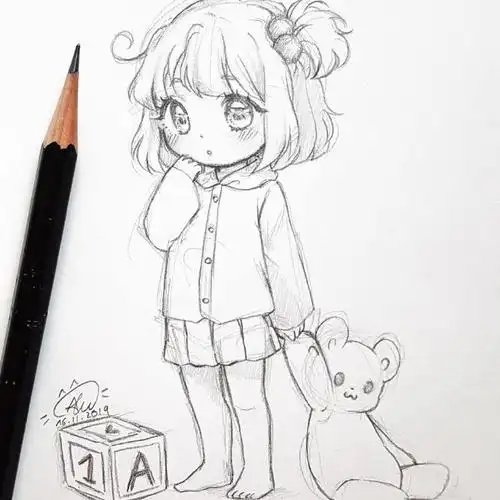 初学者动漫人物线稿素材,铅笔画动漫人物素材大全 - 高光网