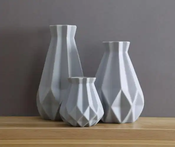 简单的大陶瓷北欧创意客厅花几何家居装饰花瓶