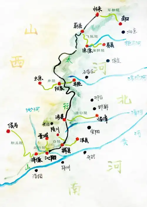 太行八陉,就了最著名发古于开辟发八条穿越太行山发路线.