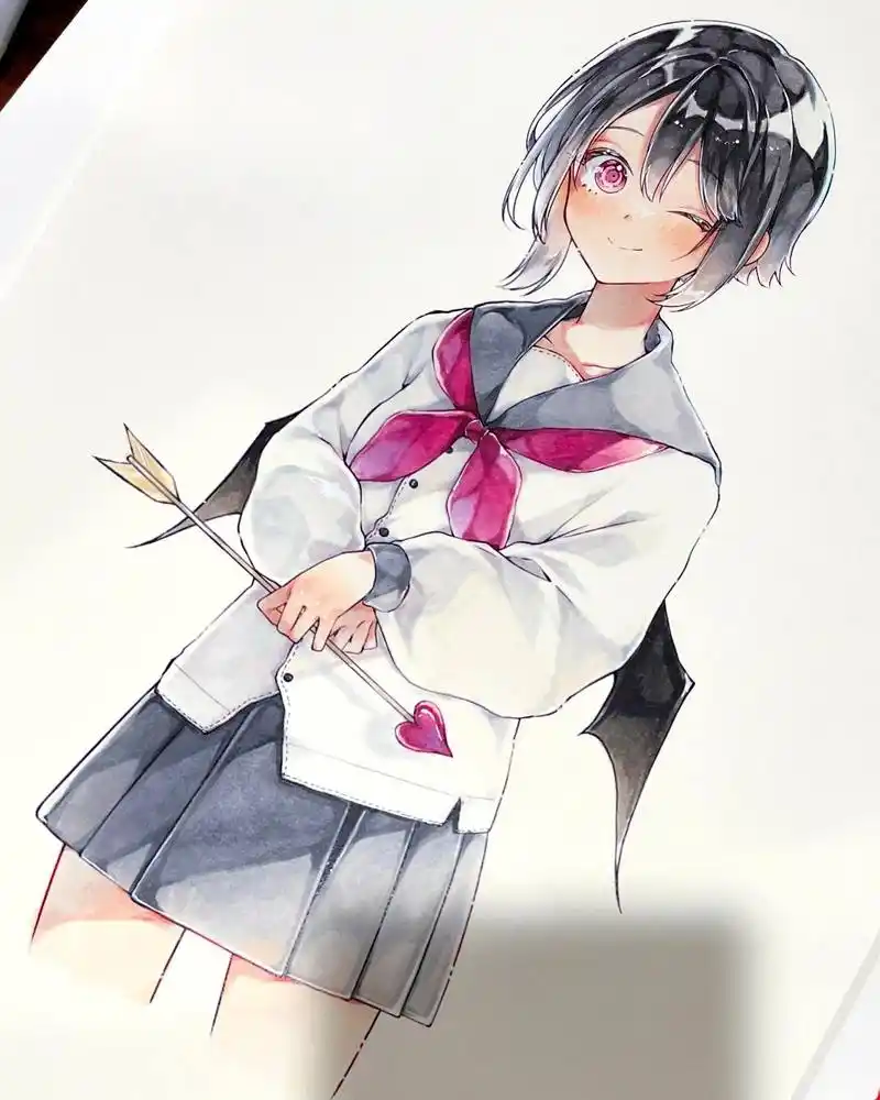 看一遍爱一遍!这才是我想要的马克笔人物效果,享受极了