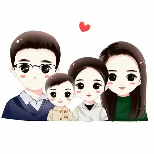 全家福用哪些头像,一家三口,四口图片设计,幸福有爱