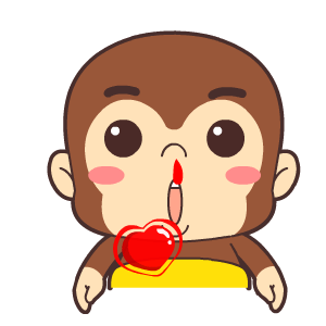 小猴子心跳大喘气红脸蛋gif动图_动态图_表情包下载_soogif