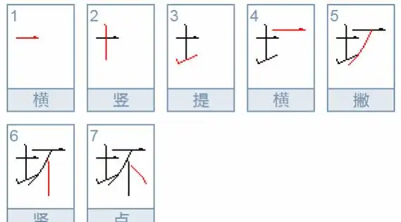 坏的笔顺,坏笔顺怎么写图3