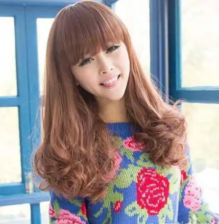 齐刘海长发卷发5