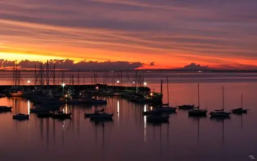 滨海日落壁纸高清原图查看