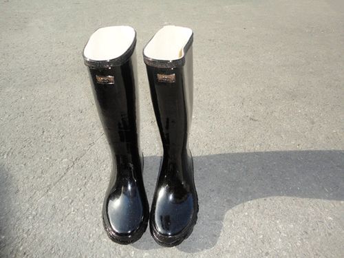 劳保雨鞋牌全橡胶上海中筒雨靴男女防水工业老式水靴 双钱中筒 37