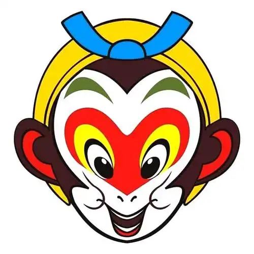 孙悟空面具简笔画