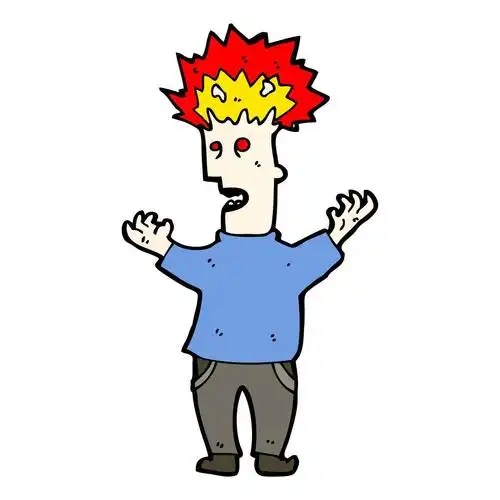 爆炸头卡通,爆炸头卡通