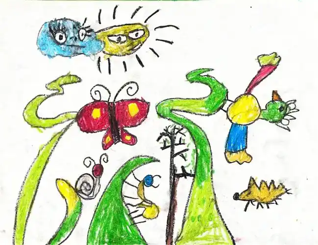 4岁半小朋友的画作