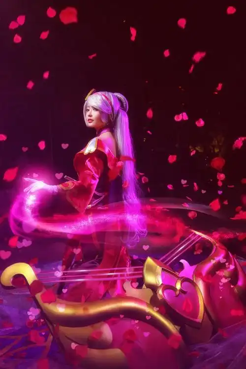 美女御姐cosplay英雄联盟琴瑟仙女娑娜图片分享