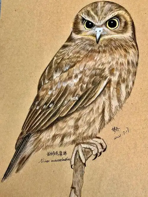 油性彩铅再画一遍