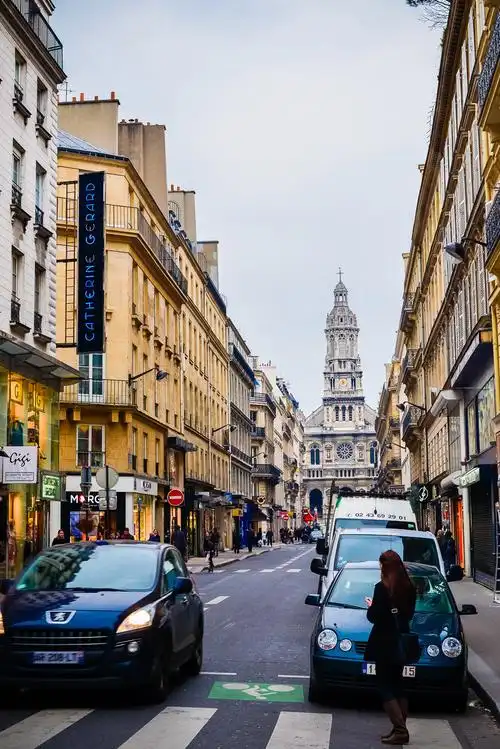 夜幕下的巴黎街头---法国巴黎.