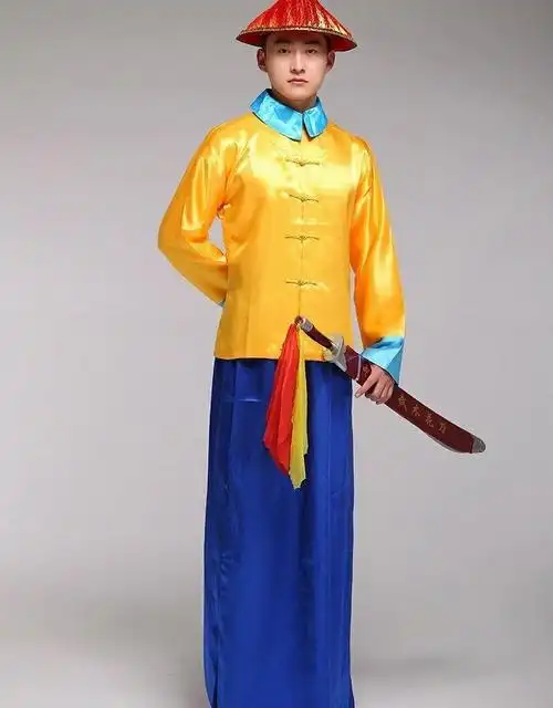 阁版宫殿衣服清朝服装御前侍卫官兵服御林军清兵古装衙役带刀护卫影视