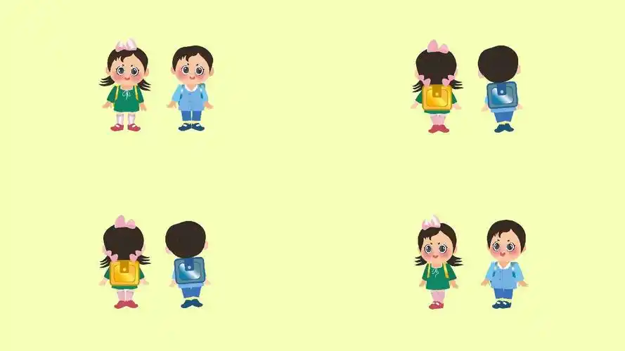小学生上学路上 mg动画 ae模版