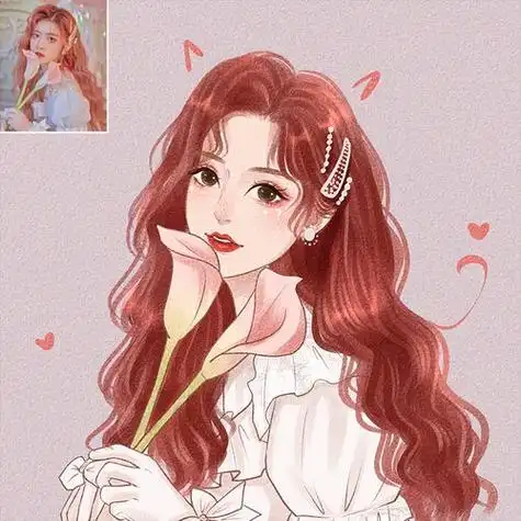 萌q版漫画卡通头像设计照片转手绘人物动漫形象肖像定制原创logo