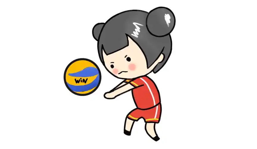 超可爱版的女排夺冠简笔画!