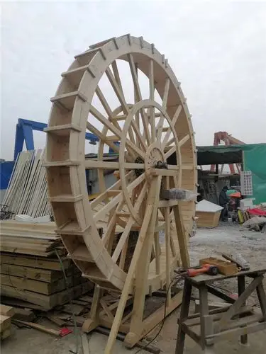 蚌埠景观水车 防腐木诚信商家「多图」
