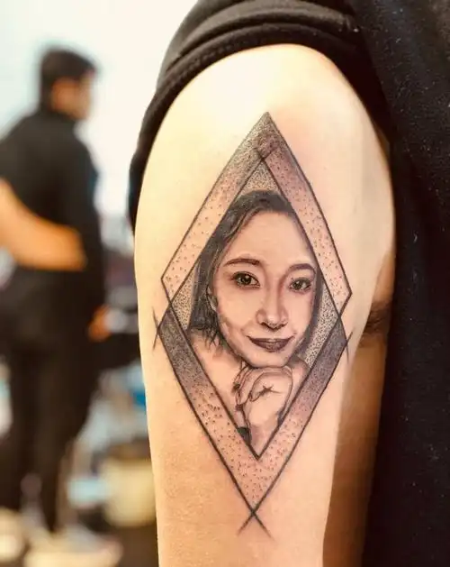 纹身师:张健纹身店:诺一刺青小清新纹身图片_腿部手臂纹身图案tag标签