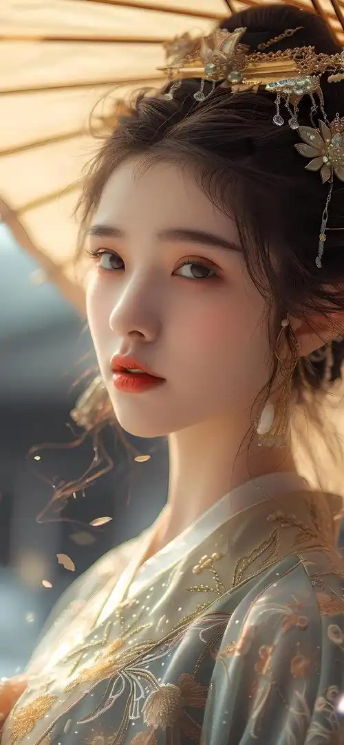 新年壁纸接龙#古风美女壁纸#ai绘画