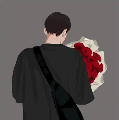 手捧花情侣头像男生捧花情侣头像个性捧花唯美情侣头像个性情头情侣