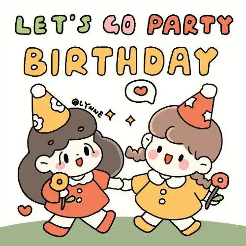 荔枝原创闺蜜头像听说有小可爱过生日啦