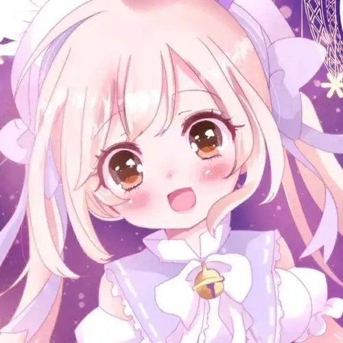 呆萌可爱的卡通动漫女生头像图片