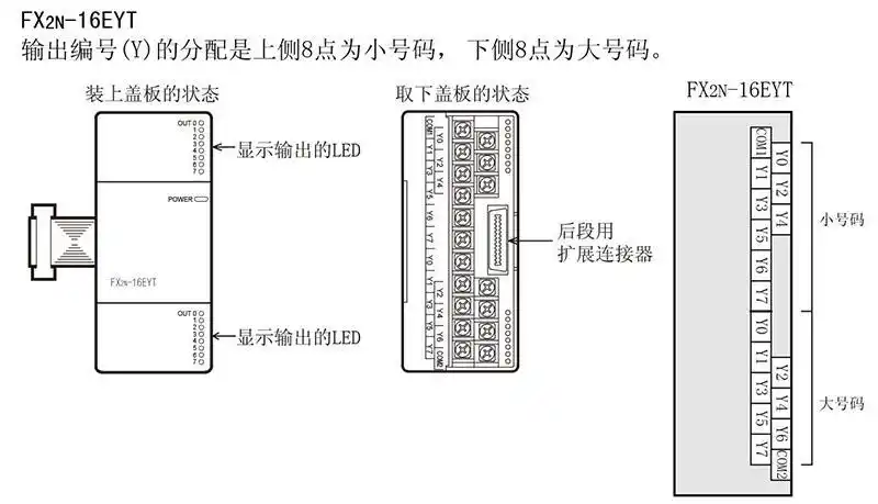 全新三菱扩展模块fx2n-16ex 16eyr 16eyt 16er 8ex 8