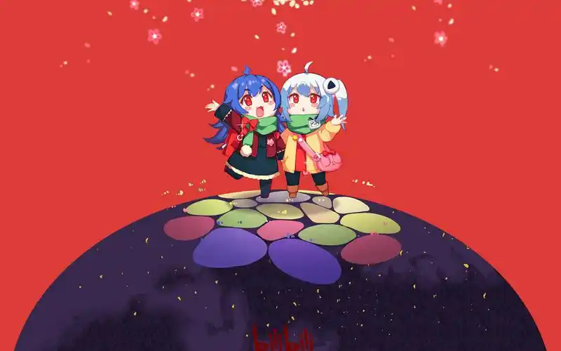 哔哩哔哩2233娘萌系治愈桌面壁纸