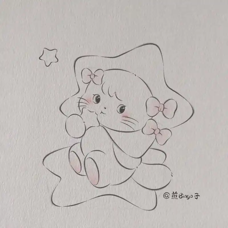 08可爱简笔画.#简笔画 #画画教程 #画画 #画画的bab - 抖音