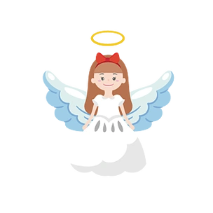 梦幻奇幻卡通天使矢量图