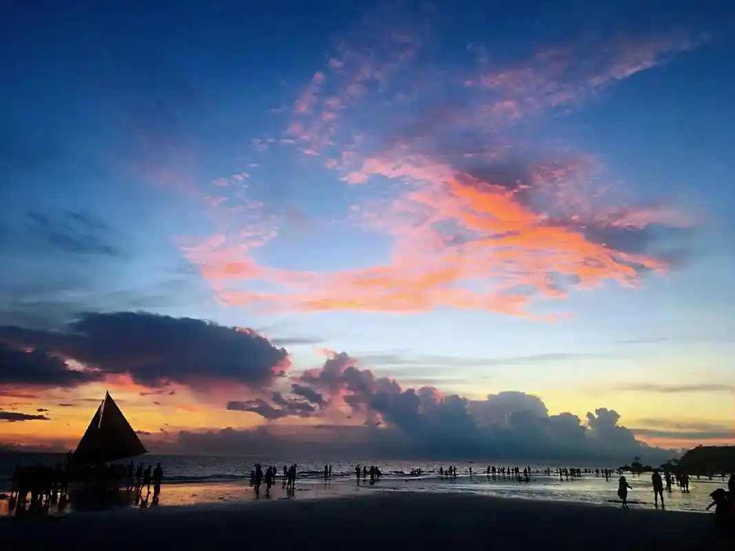 世界最美白海滩菲律宾长滩岛